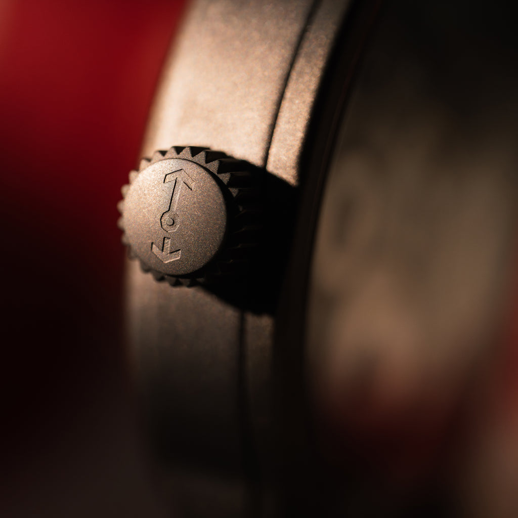 *Limited Edition* Titanium Bead-Blasted 42mm Standard Issue Field Watch: Cardinal