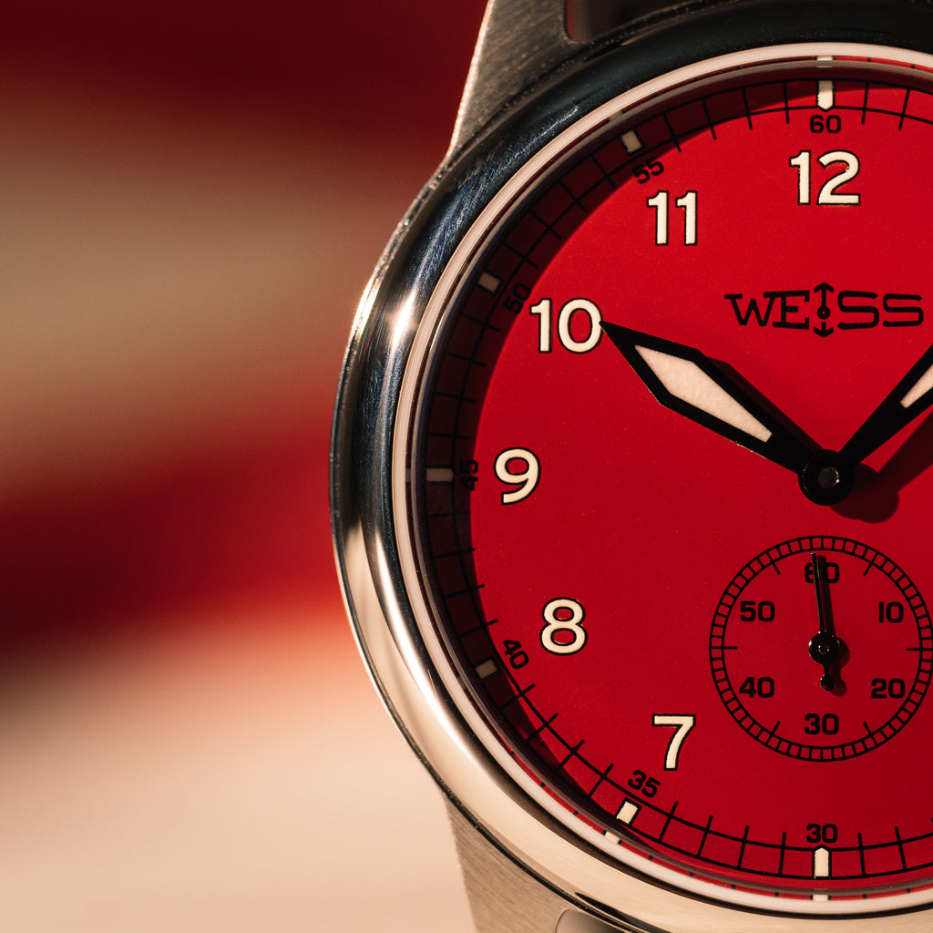 *Limitierte Auflage* 38 mm Standard-Felduhr: Kardinalzifferblatt
