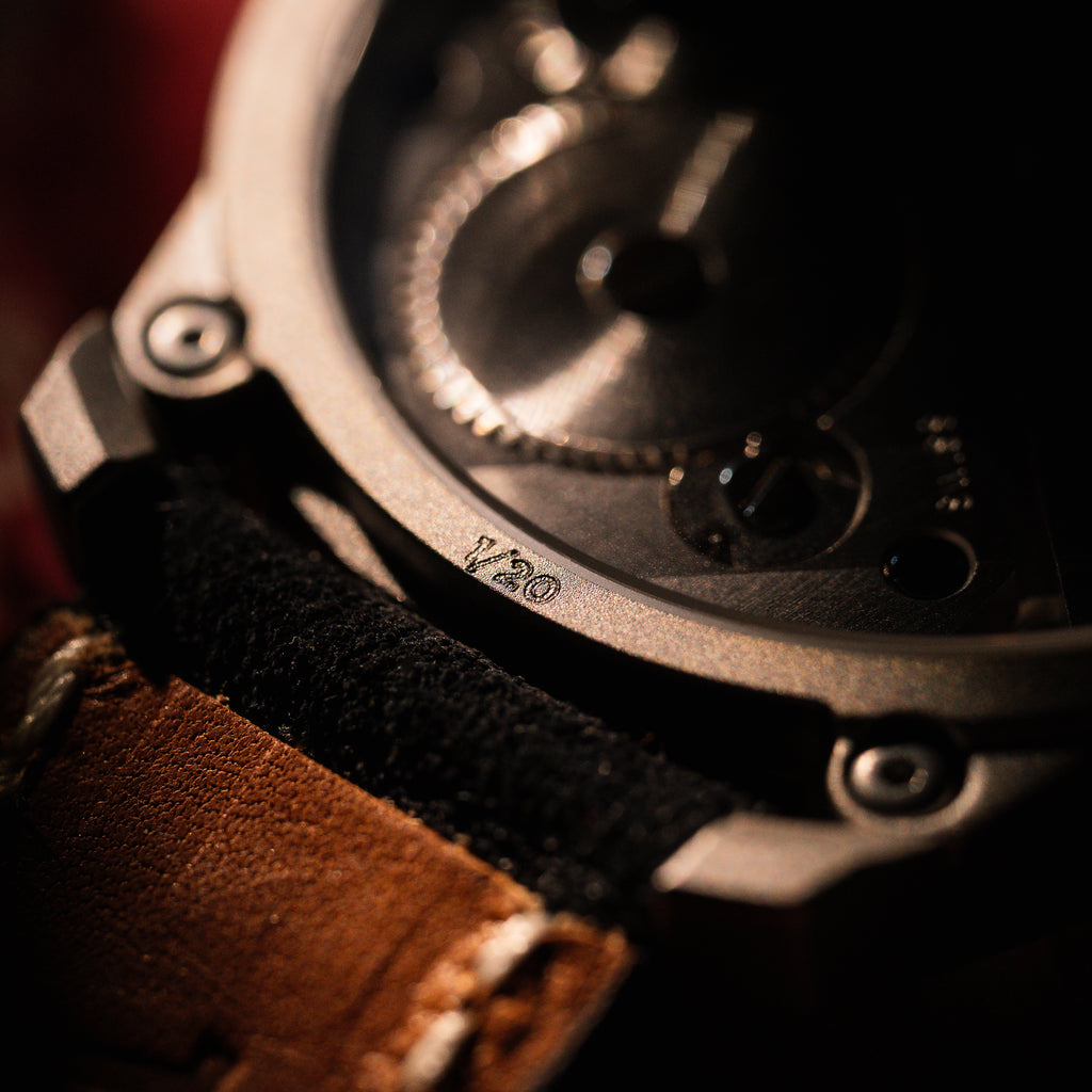 *Limited Edition* Titanium Bead-Blasted 42mm Standard Issue Field Watch: Cardinal