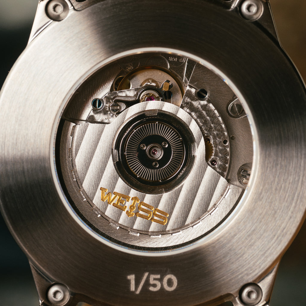 *Limitierte Auflage* Automatische Standard-Felduhr aus Titan, 38 mm, mit Datum: Strukturiertes schwarzes Zifferblatt